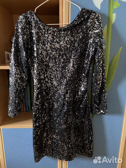 Вечернее блестящее платье 40-42