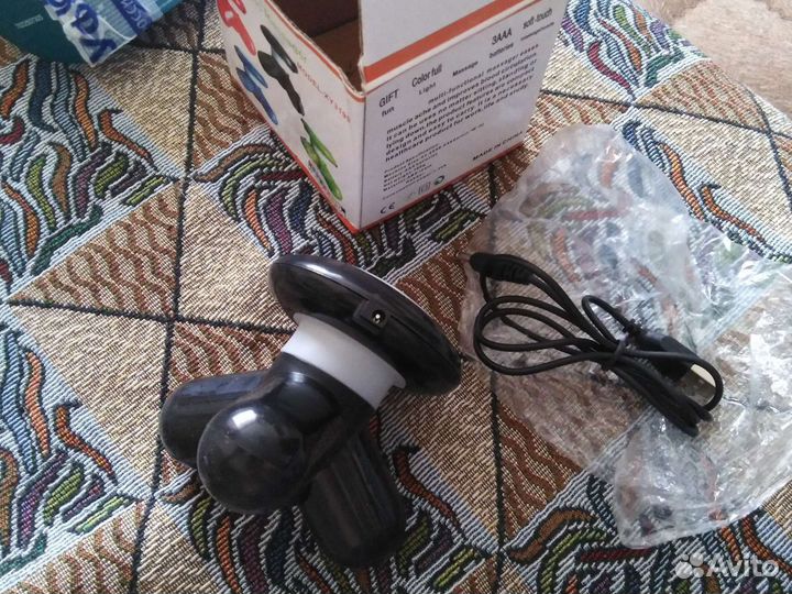 Массажер вибрационный с питанием USB и батареек