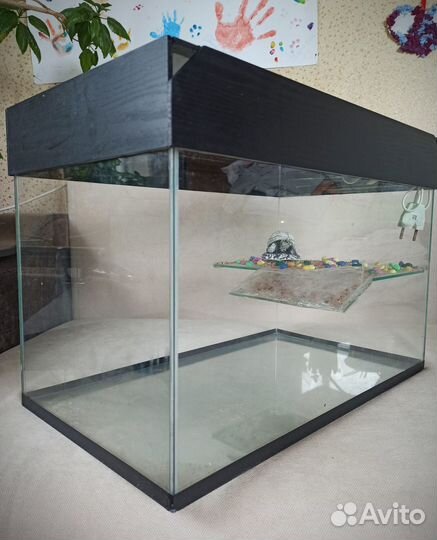 Аквариум террариум с островком