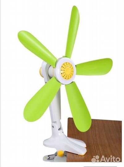 Вентилятор настольный+ прищепка + к стене 3 в 1