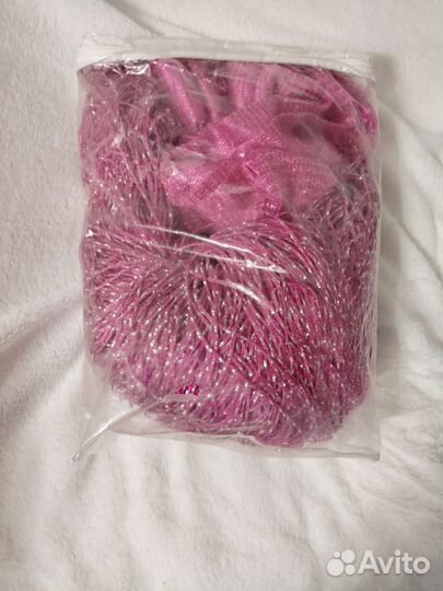 Шторы новые, фуксия нитянные, с люрексом