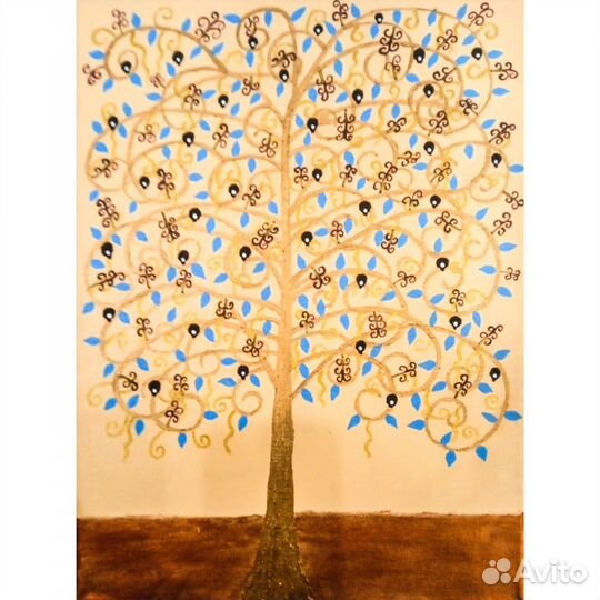 Картина большая интерьерная пейзаж деревья