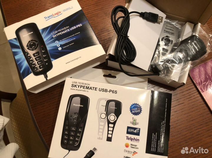 USB телефон Skypemate USB-P6S (скайп,офис и др.)