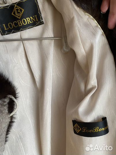 Шуба норковая белая