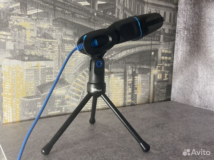 Стрим микрофон Trust mico USB 23790
