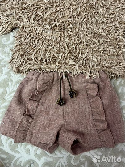 Zara шорты 104, топ zara 110