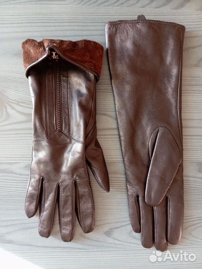Перчатки женские натуральная кожа новые