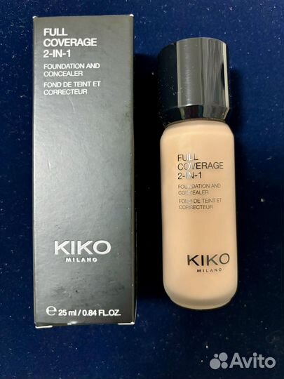 Kiko milano full coverage 2-in-1 и спонж(Оригинал)