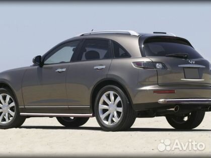 Защита бампера Infiniti FX-35/FX-45, 2003-2009