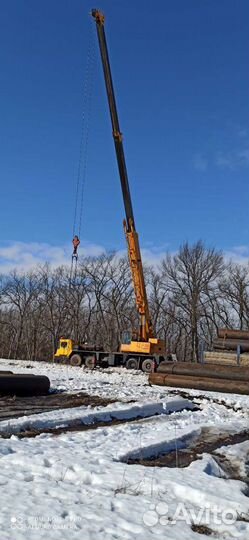Аренда и услуги автокрана, 25 т, 14 м, с гуськом 6 м