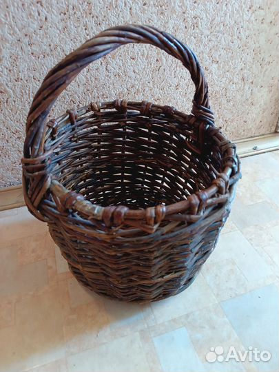 Корзина плетеная бу