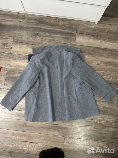 Пиджак классика женский серый размер 50