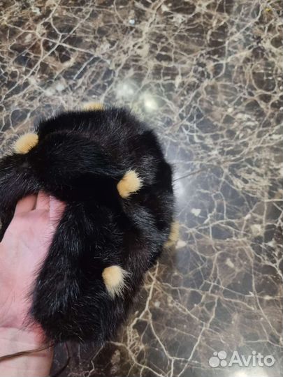 Шапка детская для девочки норковая