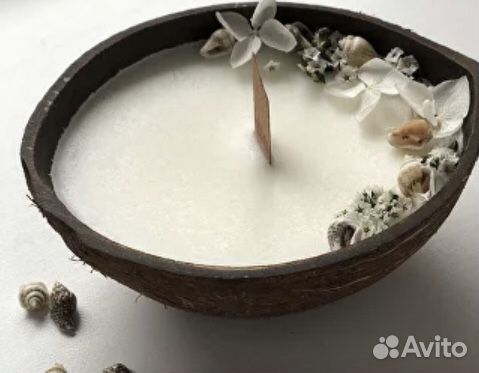 Аромасвеча в кокосе