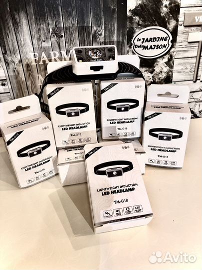 Налобный сенсорный фонарь