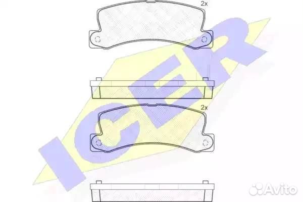 Колодки задние toyota/lexus icer 180734