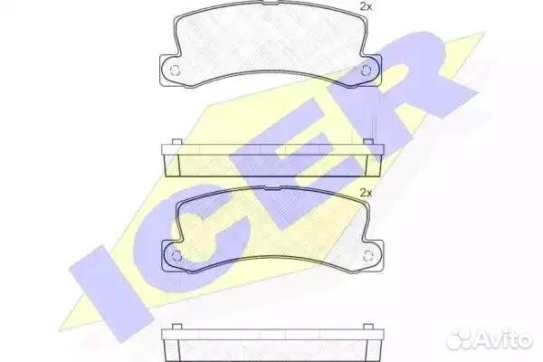 Колодки задние toyota/lexus icer 180734