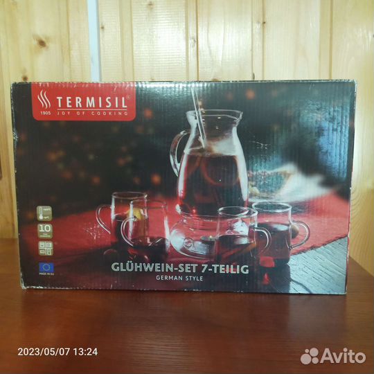 Стеклянный чайник в наборе