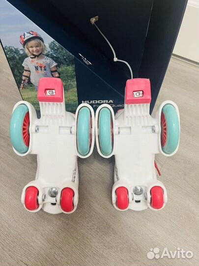 Ролики для девочек hudora (разм.26-29+ защита)