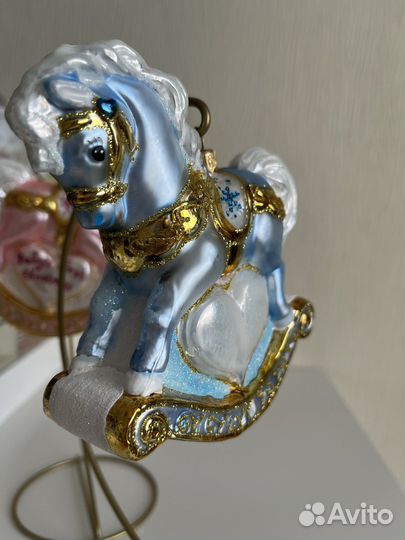 Елочные игрушки Лошадка-качалка