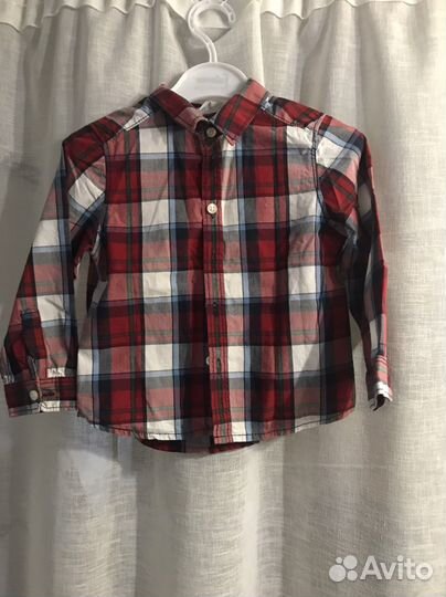 Рубашки на мальчика 86-100 размер