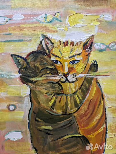 Картина акрилом на холсте 