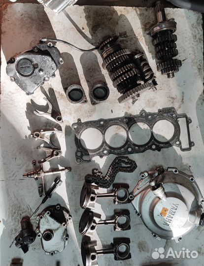 Yamaha r6 99-02 разбор двигателя по запчастям 502