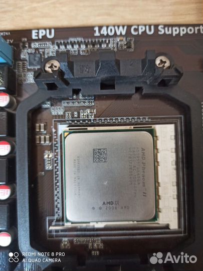 Материнская плата с процессором