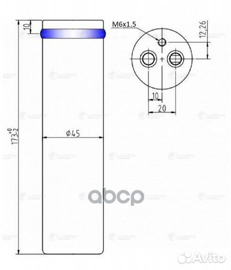 Осушитель кондиционера mazda 3/5 1.6/2.0 03- LCR