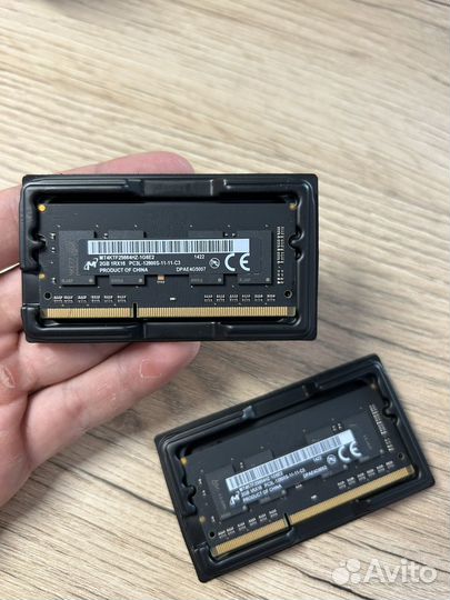 Оперативка sodimm DDR3L 2GB Micron две штуки