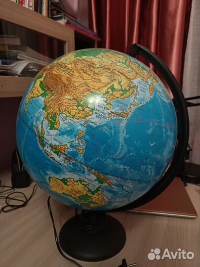 Глобус с подсветкой лампа настольная