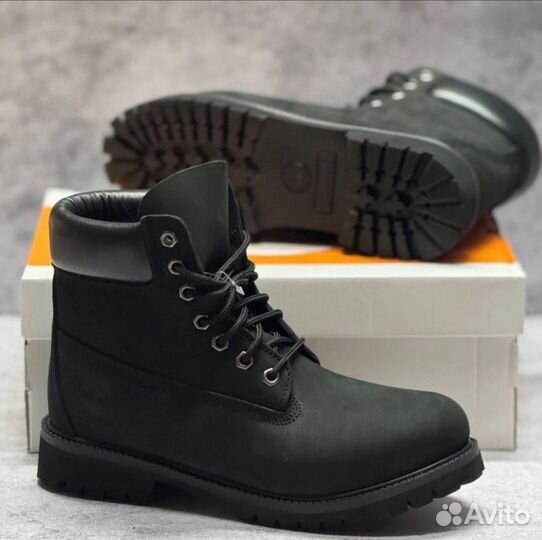 Ботинки Timberland чёрные демисезонные