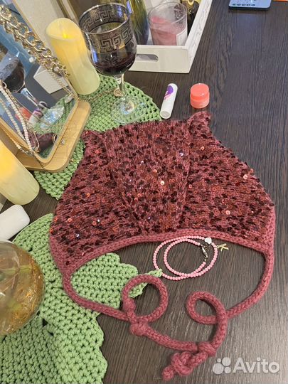 Комплект чепчик + косынка