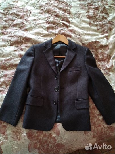Пиджак школьный для мальчика 128
