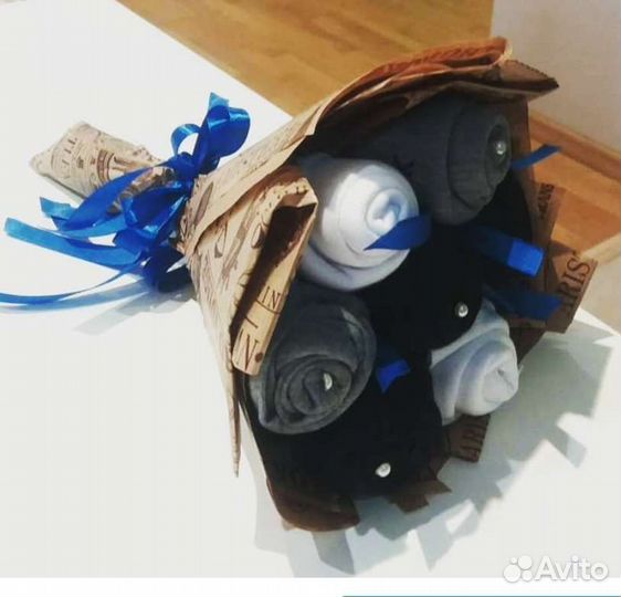 Мужской букет из носков подарок папе на день отца