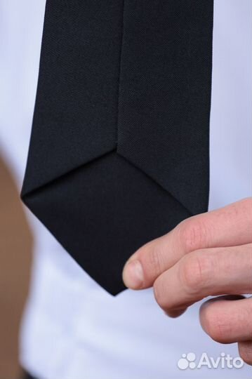 Галстук тёмно-синий фсин с вышивкой