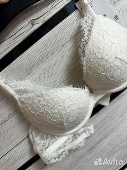 Бюстгальтер hm 75а кружевной супер пуш-ап