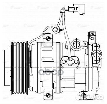 Компрессор кондиционера toyota land cruiser D-4