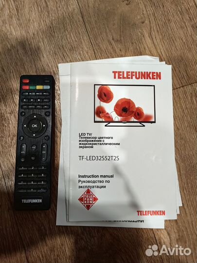 Телевизор Telefunken tf led32s52t2s