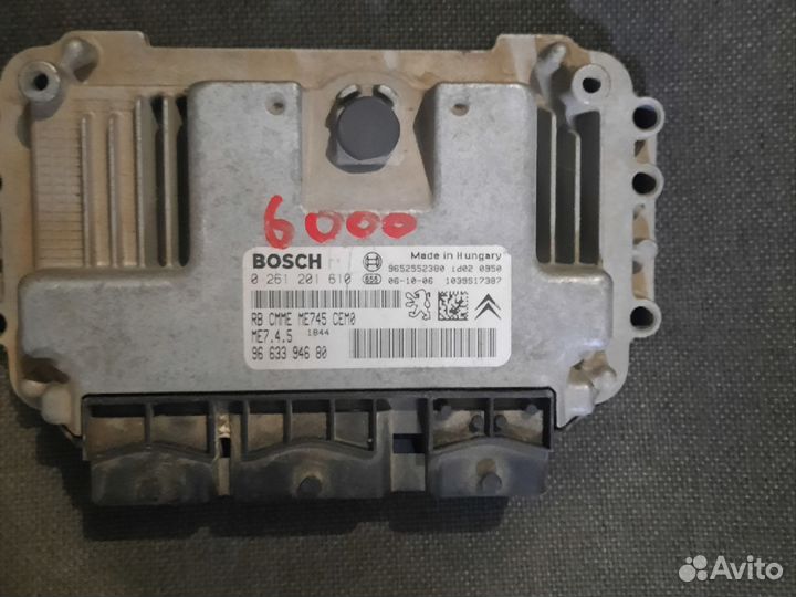 Блок управления двигателем Peugeot 307 1.6 109л.с