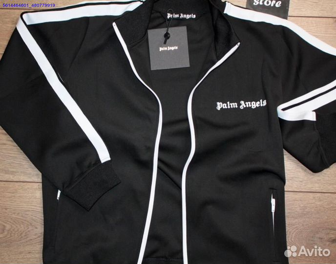 Palm Angels олимпийка черная (Арт.48345)