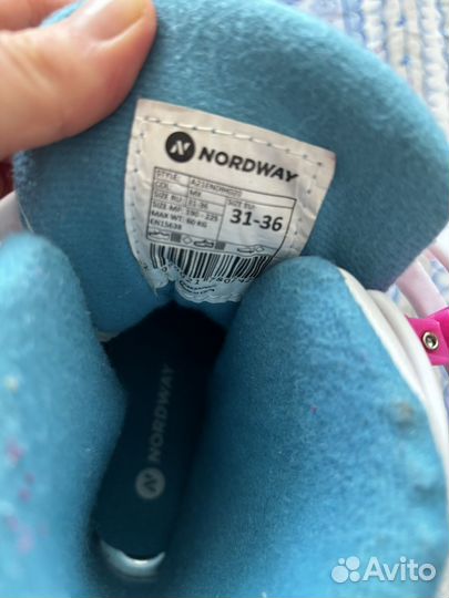 Коньки детские раздвижные 33 36