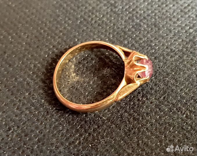 Золотое кольцо и серьги. Комплект. 583. СССР