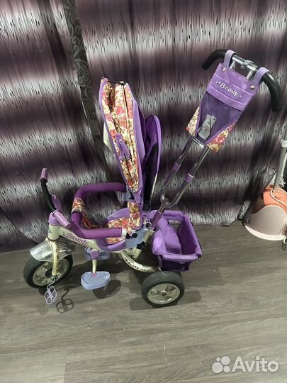 Детский велосипед с родительской ручкой