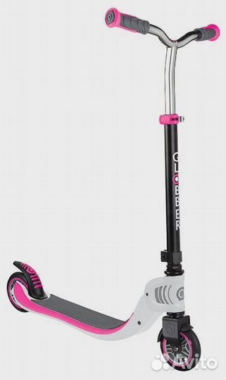 Самокат globber Flow 125 Foldable (бело-розовый)