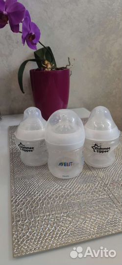 Бутылочки avent, tommee tippee