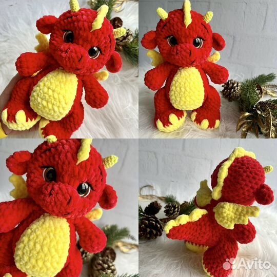 Вязанный дракончик