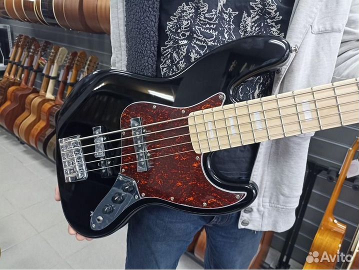 Root Note JB001V-BLK - Бас-гитара 5-струнная, черн