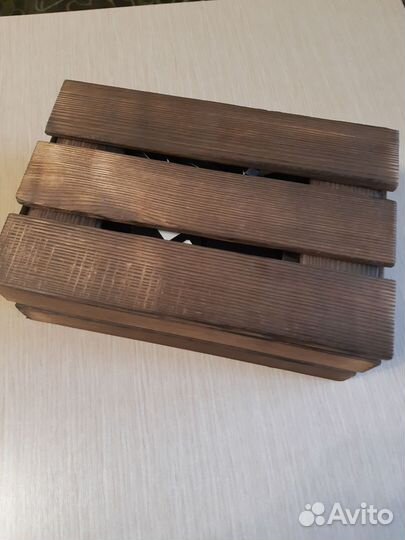 Коробка подарочная деревянная новая