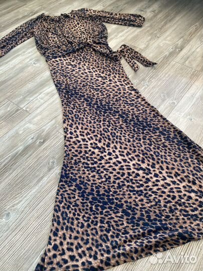 Платье леопард 44-46
